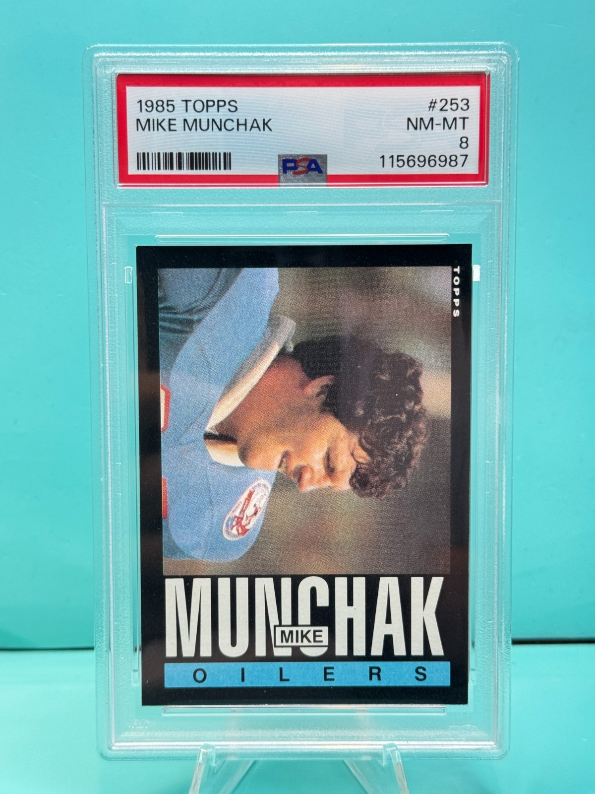 1985 Topps - Mike Munchak #253 - Rookie - PSA 8