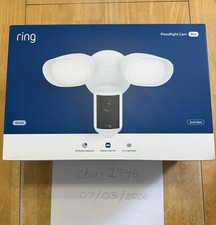 Ring Floodlight Cam Pro Wired 2nd Gen Newest Model Retinal 4K - White, In Hand