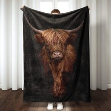 Highland Cow Blanket Super Soft Warm Highland Cow Throw Blanket Lightweight