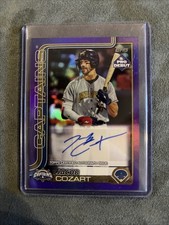 2025 Topps Pro Debut - Jacob Cozart #PD-3 Purple Foil Autographs /299 (AU, RC)