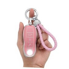 for Porsche Key Fob Case Cover, Compatible with Porsche 911 Model-b pink 