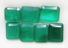 60 CT Lot of Loose Gemstones in Natural Emerald Cut