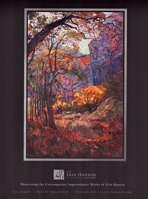 2016 ERIN HANSON Art Gallery Exhibit 1-Page Magazine PRINT AD