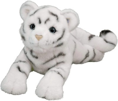Zahara DLUX 20'' White Tiger Douglas Plush Stuffed Animal Wild Cat Cuddle Bengal