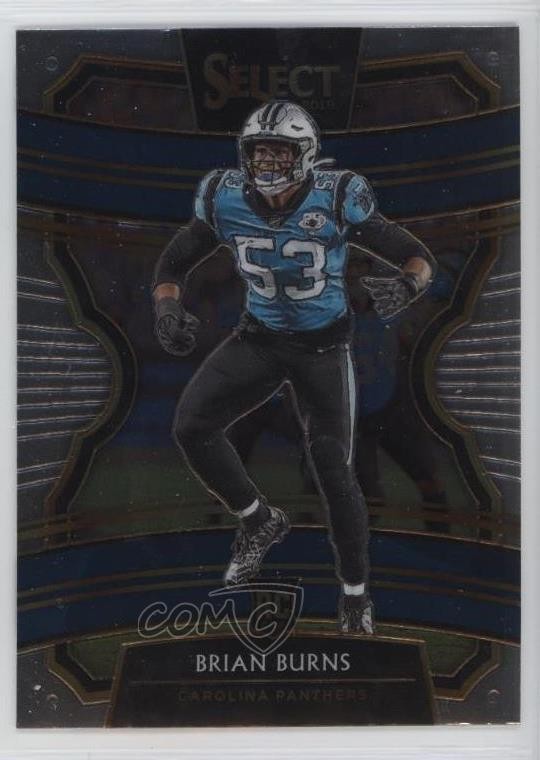 2019 Panini Select Concourse Brian Burns #35 Rookie RC 13v5