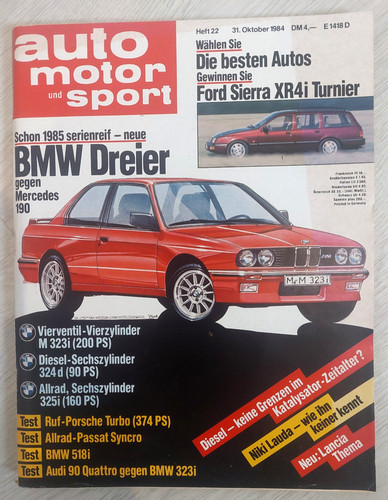automotorsport 22/84: VOLVO 740 +  PASSAT SYNCRO + LANCIA  + AUDI 90 QUATTRO +