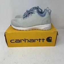 Carhartt Gray Blue Work and Safety Comp Toe Women's Shoes 9.5M