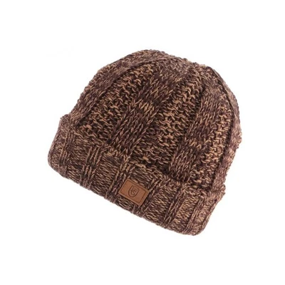 Gros Bonnet Marron Homme et Femme Laine Doublure Polaire Tradition Dyston-Taill - Photo 1/3