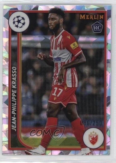 2023 Topps Merlin UCC Atomic Refractor 86/250 Jean-Philippe Krasso #59 Rookie RC