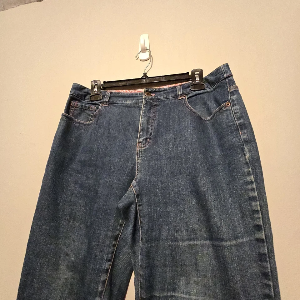 Vtg Y2K Sigrid Olsen Modernist 00 Wide-Leg Crop Jeans Womens Sz 8 Med Wash Boho - Imagem 3 de 4