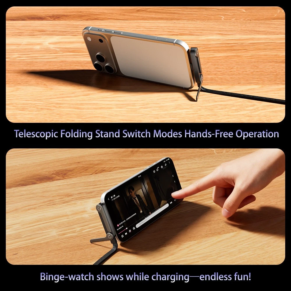 240W USB 1.5M Cable 90Degree Fast Charger Braided Type C Cord Phone Stand Holder