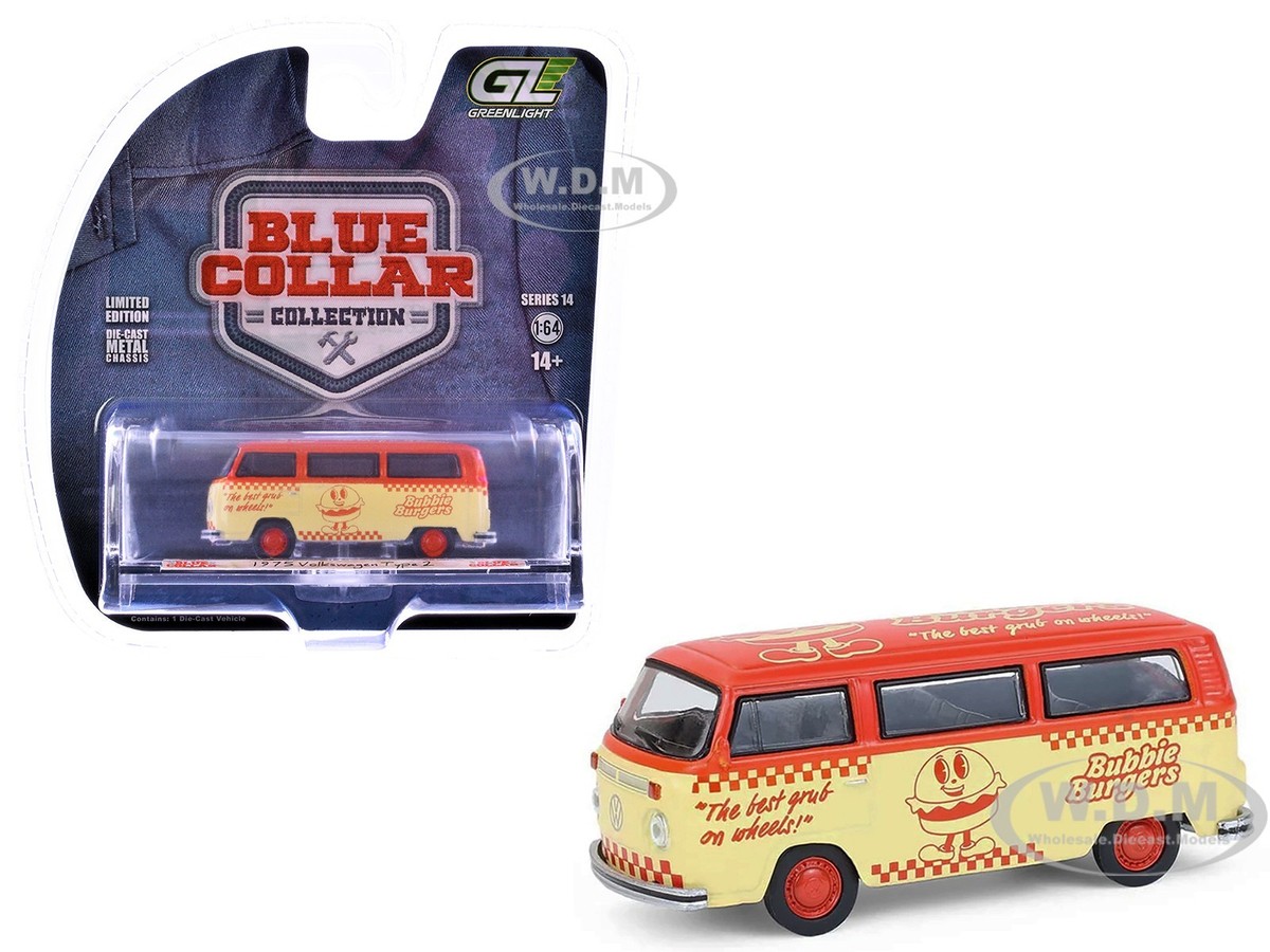 1975 VOLKSWAGEN TYPE 2 VAN BUBBIE BURGERS FOOD TRUCK 1/64 BY