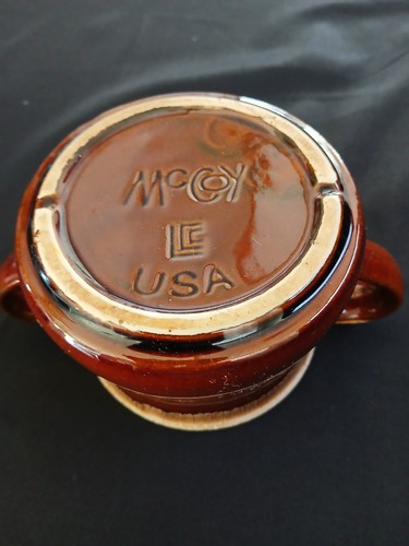 Hull And McCoy USA Brown Drip Glaze Stoneware Pottery 3 Pieces - Picture 6 of 14
