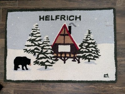 MARK & GRAHAM Hand Hooked Snow 2'x3' Rug ''Helfrich'' - OPEN BOX