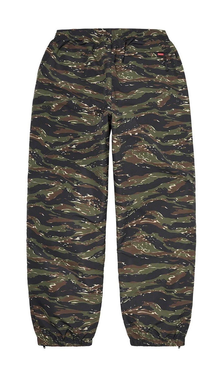 Supreme Full Zip Baggy Tiger Camo Warm Up Pants Large New