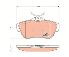 Brake pad set, disc brake Cotec TRW GDB1740 for Peugeot