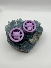 Pokemon Gengar Ear Plugs Stretcher Ear Gauge 10mm - 80mm Custom Gauges