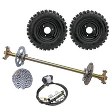 29" Go kart Rear Axle Kit Brake 6" Wheels FOR Golf Cart Buggy Quad bike ATV