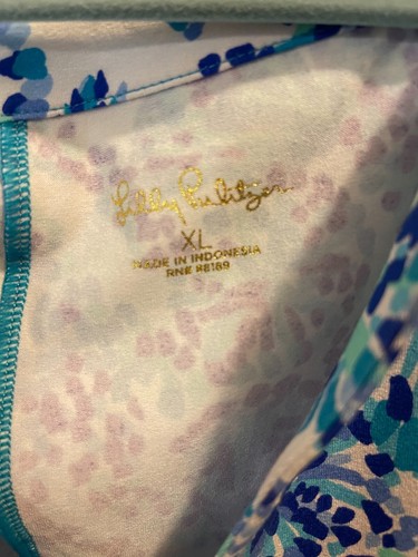 Lilly Pulitzer ~ Sophiletta Dress ~ Turquoise Oasis Shell Me You Love Me Sz XL - Picture 6 of 6