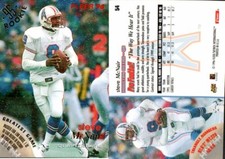 1996 Fleer Football Greatest Game Houston Oilers QB Steve McNair #54