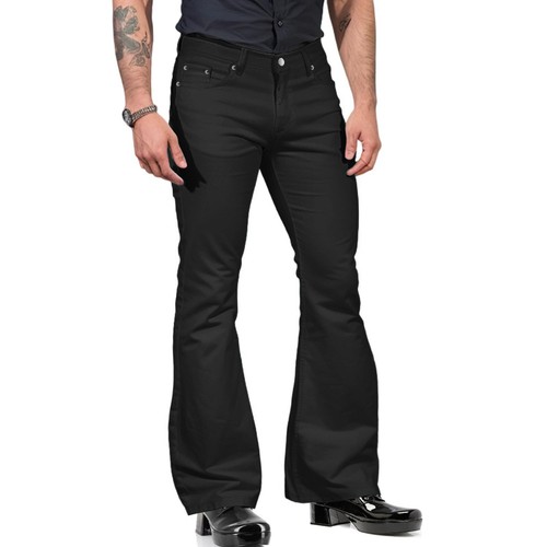 Men's Casual Retro Flared Pants - Picture 25 of 44