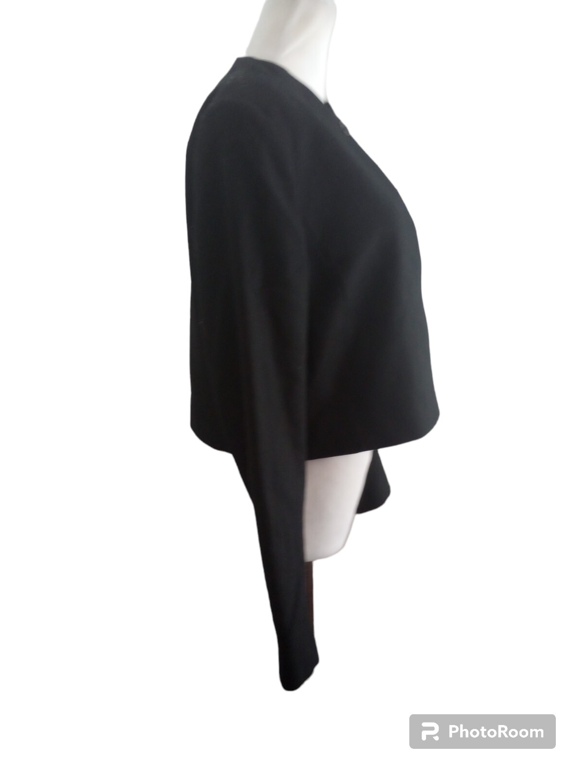 Pendleton Black Cropped Virgin Wool  Round Neck B… - image 4