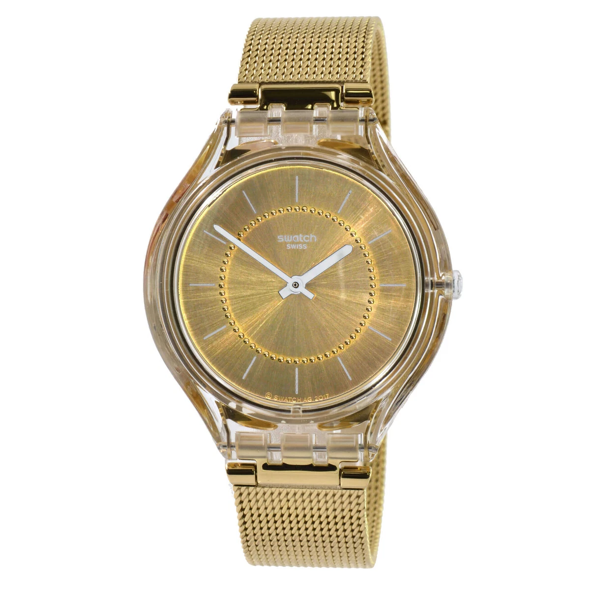 Gold hot sale watch swatch
