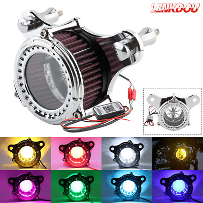 MINI Air Cleaner Intake Filter w/ LEDs For Harley Road Glide Electra Glide 08-16