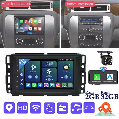 For GMC Yukon Chevy Silverado Sierra Android 13 GPS Navi Radio Car Stereo Player - Bild 12 von 14