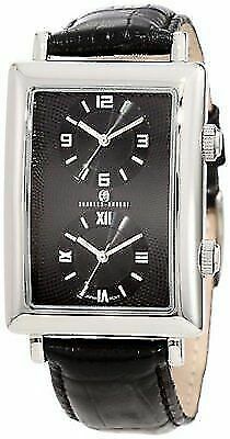 Charles Hubert Ladies Chrome Finish Black Dial Modern Circle  display picture 1