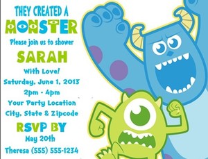 monsters inc baby shower