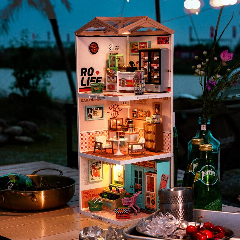 Rolife Super Schöpfer Kunststoff 3D Puppenhaus 6-Set DIY Erwachsene Geschenke - Bild 3 von 4