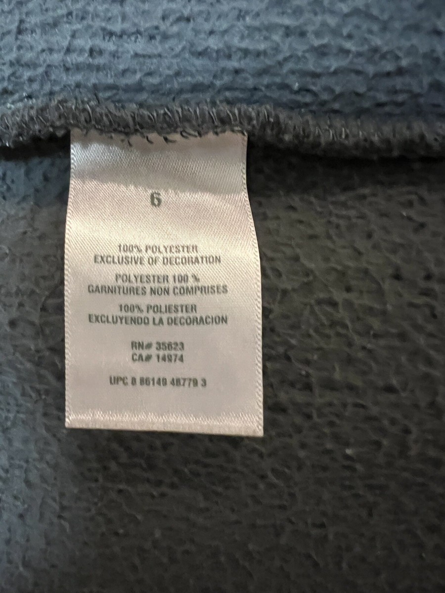 Carter's Fleece Jacket Size 6 Gray Full Zip Boys Youth | eBay