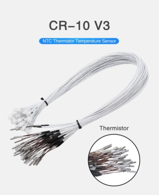 100 K Ohm NTC B3950 Thermistor - Creality CR10 Smart - Voron - rote Eidechse Serise
