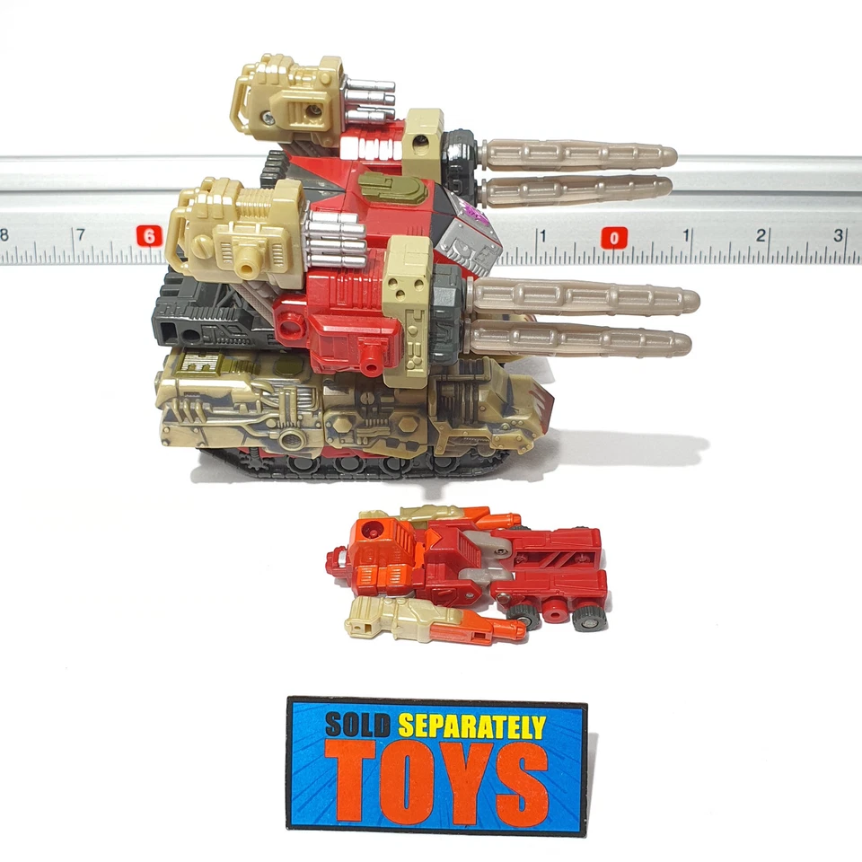 Transformers Armada DEMOLISHOR with BLACKOUT COMPLETE figure Super Con orange - Image 2 of 4