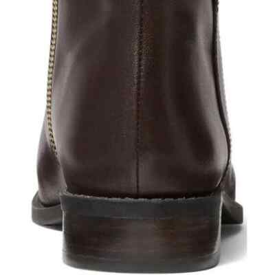 Michael Kors FINLEY Chocolate Brown Flat Bootie Ankle Boots  display picture 2