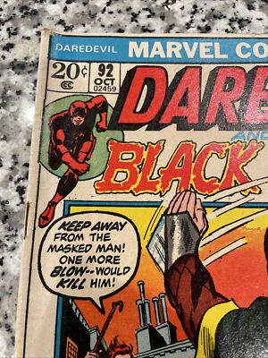 Daredevil #92 (1972, Marvel Comics) Blue Talon | eBay