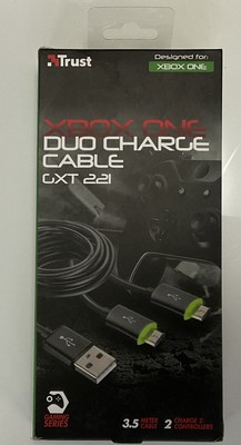 Zweifach Lade- und Spielkabel für Xbox One Controller (1x USB / 2x Micro-USB)