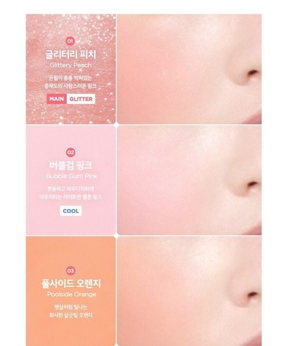 THE FACE SHOP Pastel Cushion Rouge 5gx2EA #01 Glittery Peach / Cheek Blush K B - Bild 18 von 20