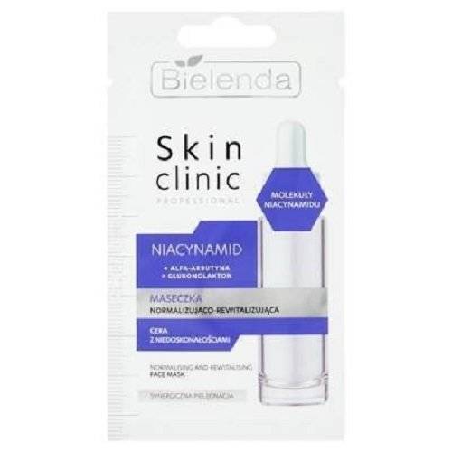 Bielenda Skin Clinic Professional Niacinamide Revitalising Overnight Mask For Skin Renewal For Problem Skin, Acne 8 G - Image 3