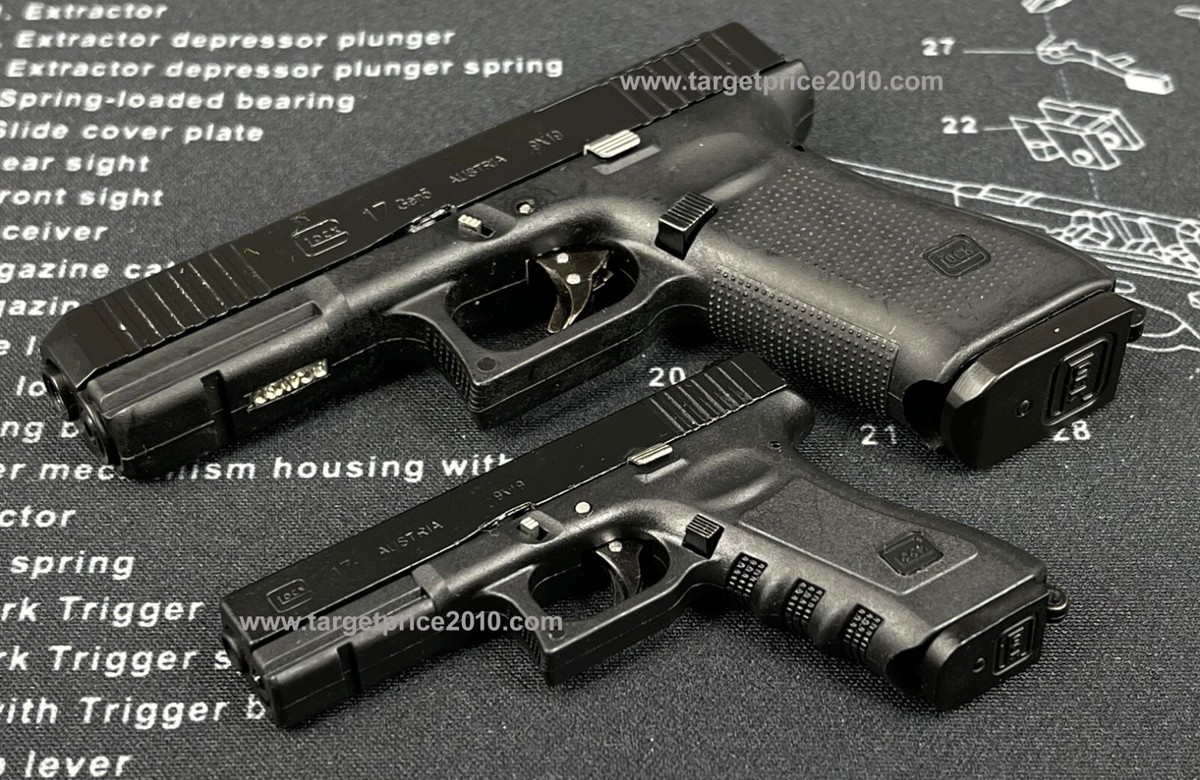 精巧1/2ミニチュア Glock17 MINIATURE 1:2 Scale G17 GEN5 In Black (SHELL EJECT) - For