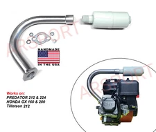 Over the head Exhaust muff For Predator 212/224, Honda GX160/200, Tillotson 212.