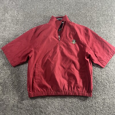 Bobby Jones  1/4 Zip Pullover Windbreaker Shirt STONEWALL LINKS Size L
