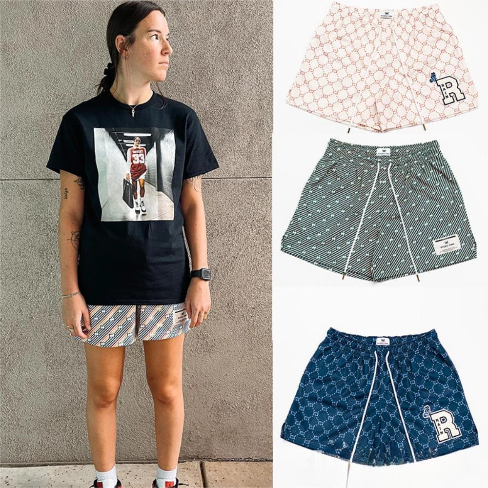 NEW Unisex Ryoko Rain Athletic Shorts Fashion Casual Mesh Sport
