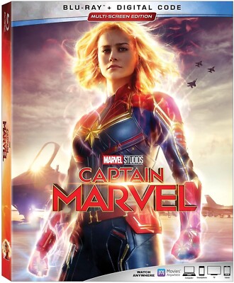 Captain Marvel (Blu-ray disc with artwork. no case. free shipping