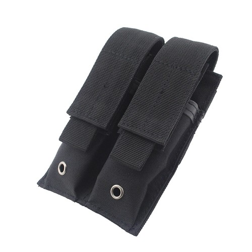 Tactical Molle Doppio Marsupio Porta Pistola Mag per Caccia US STOCK - Foto 12 di 14