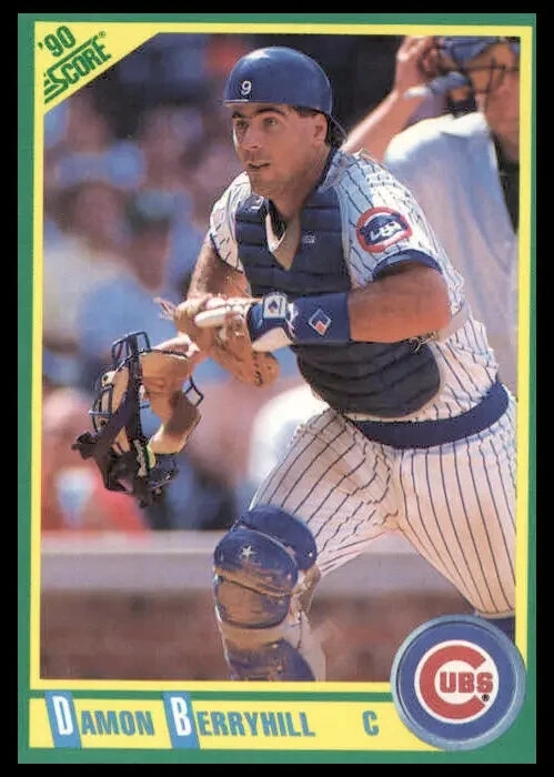 1990 Score  #163   Damon Berryhill    Catcher   Chicago Cubs  FREE shipping