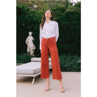 Vervet Bossa Nova Size 29 High Rise Crop Wide Leg Jeans