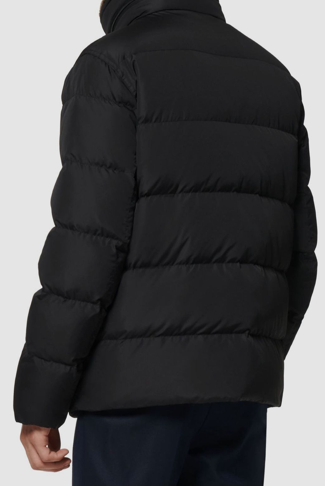 275 Marc New York Men's Black Horizon FauxFur Down Puffer Coat Jacket