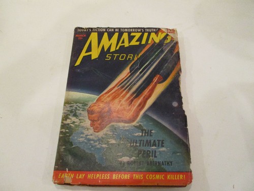 Amazing Stories Pulp March 1950 #Vol. 24 #3 Book is complete in Poor Condition